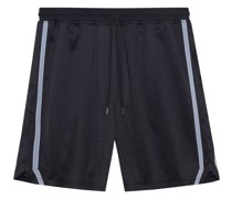 Mesh-Shorts mit Streifendetail