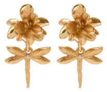 Dragonfly Flower Ohrclips