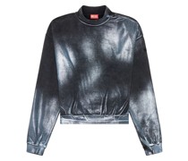 F-Alexan Sweatshirt im Metallic-Look