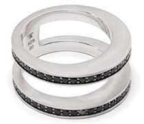 Vault Double Ring mit schwarzem Spinell