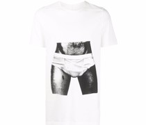 T-Shirt mit Unterwäsche-Print