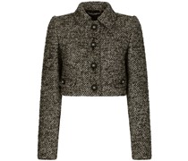Cropped-Jacke aus Tweed