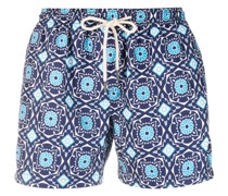 Badeshorts mit grafischem Print