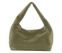 Schultertasche mit Kristallen
