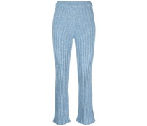 Gerippte Strickhose