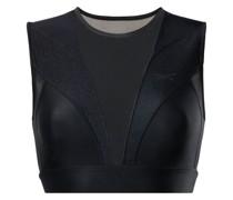 Semi-transparentes Butterfly Cropped-Top