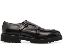 double buckle monk shoes