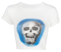 Cropped-T-Shirt mit Totenkopf