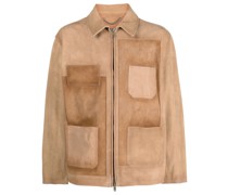 Lederjacke mit Patches