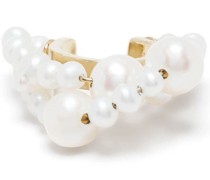 Vergoldete Ear Cuffs mit Süßwasserperlen