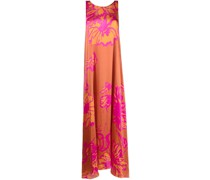 Florales Kleid mit V-Ausschnitt