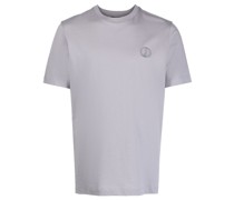 T-Shirt mit Logo-Stickerei