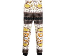 Jogginghose mit Teddy-Print