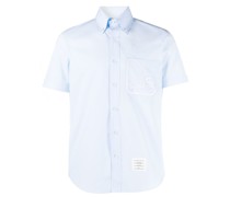 embroidered-motif short-sleeved shirt