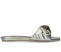 Flache Kensington Pantoletten