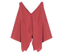 Halle asymmetric silk blouse