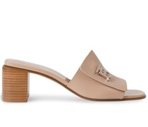 Sloane Mules mit Logo-Schild
