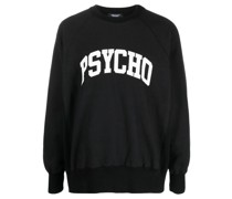 x Psycho appliqué crew-neck sweatshirt