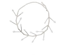 Wishbone Halskette mit Kristallen