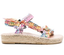 Sandalen aus Bast mit Klettverschluss