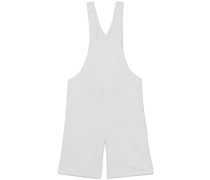 Cropped-Latzhose mit Klettverschluss