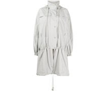 Oversized-Parka mit tiefer Taille