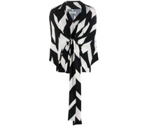 Bluse mit geometrischem Print