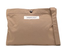 Schultertasche mit Logo-Patch