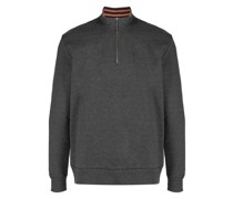 Pullover mit kurzem Reißverschluss