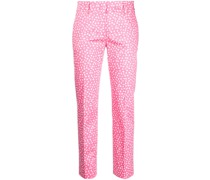 Schmale Hose mit grafischem Print