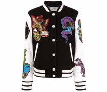 Collegejacke aus Farbe