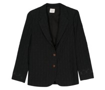 Einreihiger Blazer mit Polka Dots