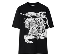 T-Shirt mit Equestrian Knight-Print
