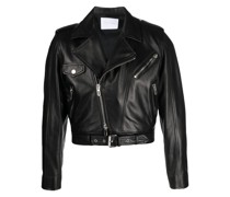 Doppelreihige Lederjacke