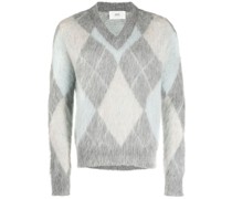 Sweatshirt mit Argyle-Muster