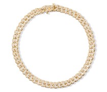 18kt Gelbgoldarmband mit Pavé