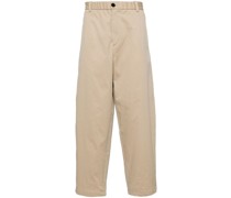 high-rise tapered-leg trousers