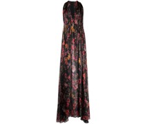 Faltenkleid mit Blumen-Print