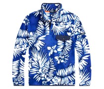 Palm Frond Sweatshirt mit Fleece-Textur