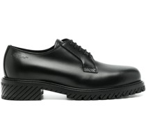 Military leather Derby shoes