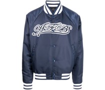 Bomberjacke mit Logo-Stickerei