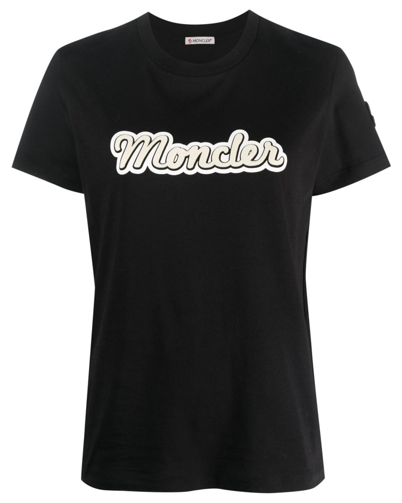 Moncler Damen T-Shirt mit Logo-Print