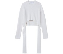 ribbed-knit wrap Pullover