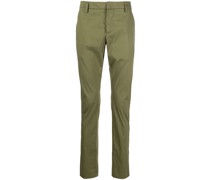 mid-rise straight-leg trousers