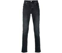 Straight-Leg-Jeans mit Logo-Patch