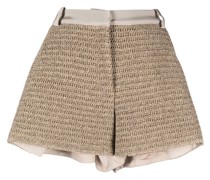 Shorts mit Falten