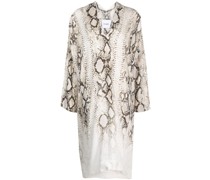 Midikleid mit Schlangen-Print