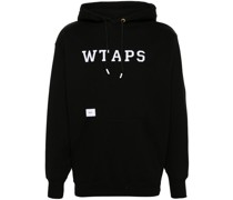 logo-patches cotton hoodie
