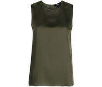 Ärmellose Seidenbluse