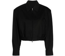 Cropped-Jacke mit Reißverschluss